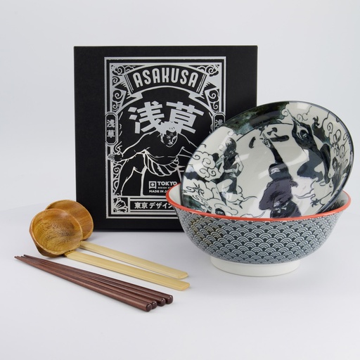 [33607] Asakusa 6pcs Ramen Giftset 20.5x8cm 1250ml A 33607 1/12