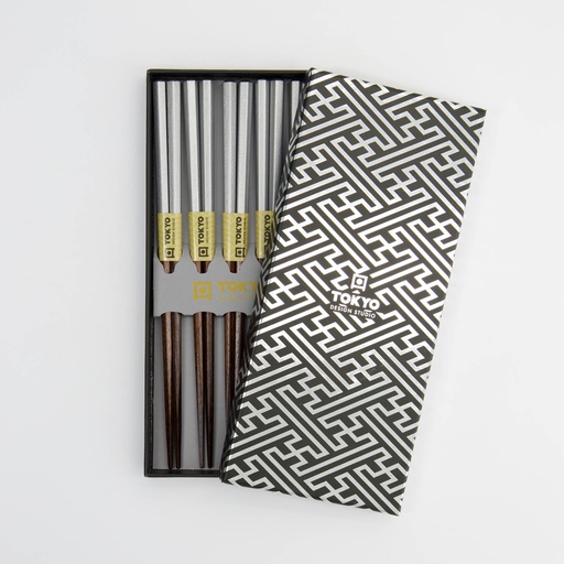 [33625] Chopstick Giftset/5 Silver 1/100