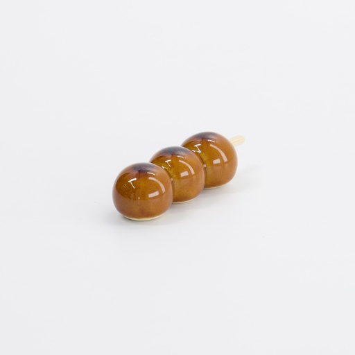 [33646] Kawaii Chopsticks Rest Mitarashi Dango 5x1.5x1.5cm 3-393a