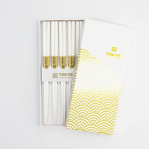 [33864] Chopstick Giftset/5 Gold Wave AH-05 1/100 
