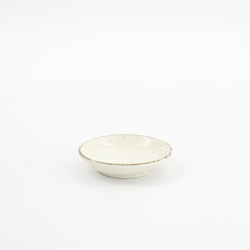 [33958] Shirogesho Sauce Dish 9x2.1cm 33958 Beige 12/192 