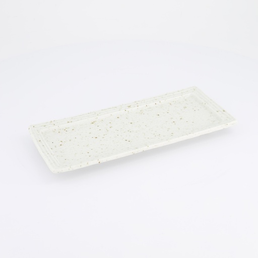 [33965] Craft Konahiki Requtangular Plate 29.8x12.4cm White 33965 6/48 