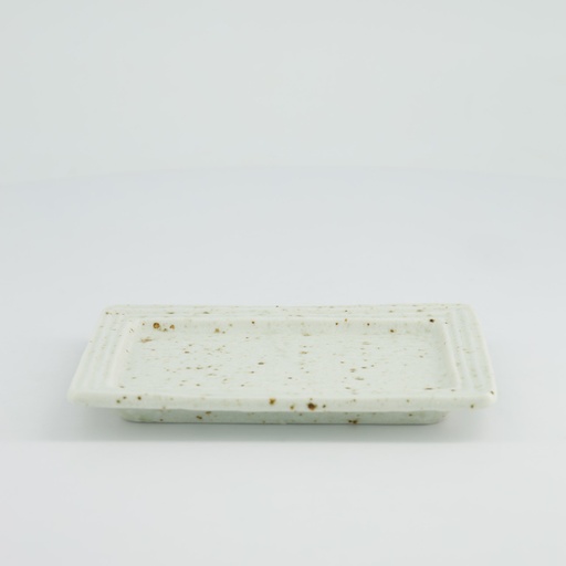 [33966] Craft Konahiki Requtangular Plate 16.5x11.7cm White 33966 6/72 