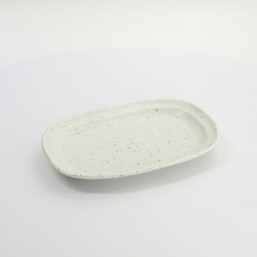 [33967] Craft Konahiki Oval Plate 25.8x16.7cm White 33967 6/48 