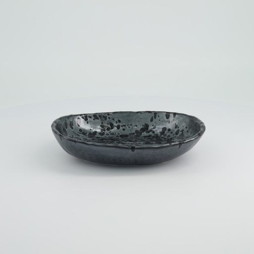 [33973] Craft Ginsai Oval Bowl 22.2x17.5cm Black 33973 4/48 