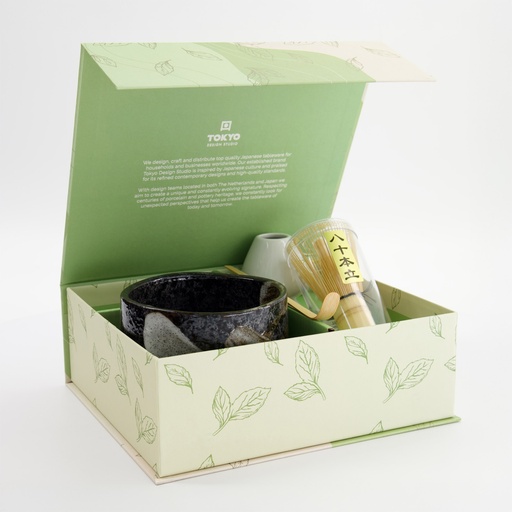 [33975] Matcha Giftset Black Brush 12x7.5cm 4pcs 33975 1/12  