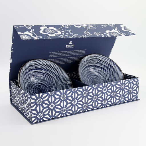 [33980] Ramen Bowl 2pcs Giftset 19.8x7.5cm 1100ml Kanna 33980 1/6    