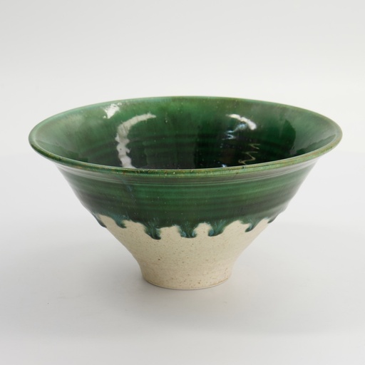 [34040] Mino Craft Round Bowl 19.5x10cm Green 34040 1/24