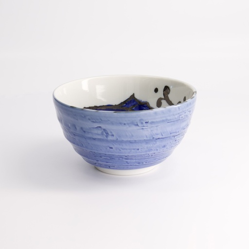 [7565] Seafood Bowl 15.8x8.1cm 950ml Snapper Blue LB567/TB 4/32