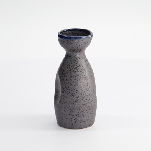 [7579] Sake Bottle 5.5x12.7cm 140ml Black Yuzu/Blue YW-120623 6/120