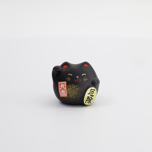 [6119] Lucky Cat 5.5cm Bk   KT7/BC 1/192