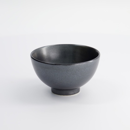 [2604] Tetsu Kessho Matte Bowl Rice 11x6.5cm 300ml Black G5935/TK 6/108