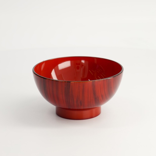 [4949] Lacquerware Bowl 11.5x6.5cm Red Y55/T 10/400