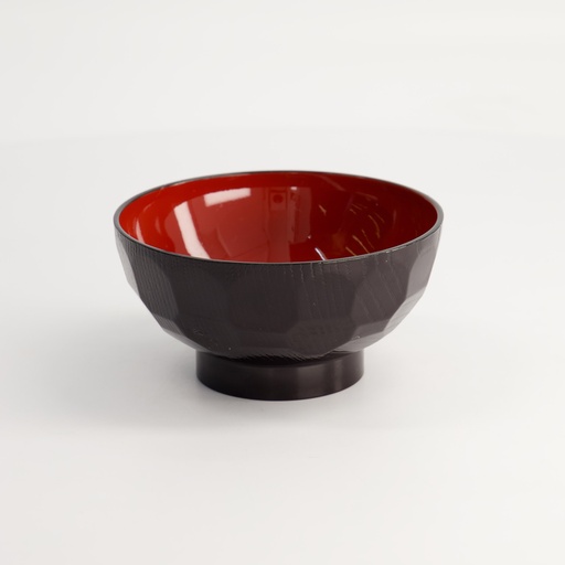[4950] Lacquerware Bowl 11.5x6.5cm Black N55/B 10/400