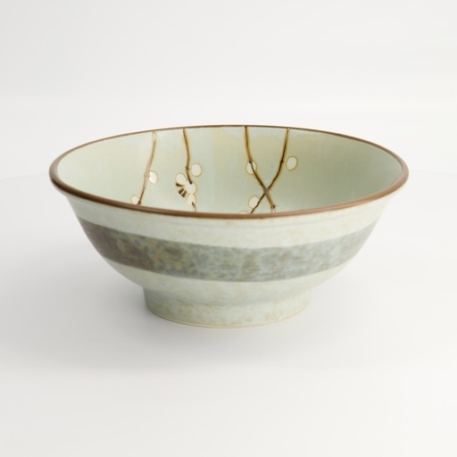 [7375] Green Soshun Bowl Ramen 21.5x9cm 1300ml Q58/BP 4/24
