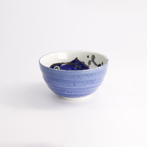 [7564] Seafood Bowl 13.2x7.3cm 500ml Snapper Blue LB554/TB 6/48