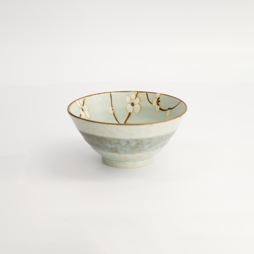 [7020] Green Soshun Bowl 13x6cm 350ml Q549/BP 6/72