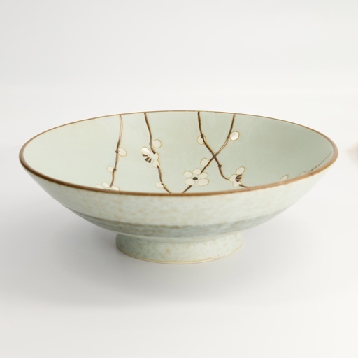 [7031] Green Soshun Bowl 24x7.5cm 1400ml Q595/BP 3/18