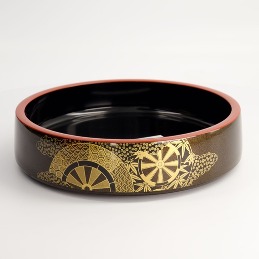 [4151] Sushi Oke Outer 25x6cm Inner 23x4.5cm No.8 Kazaguruma 4151 1/40