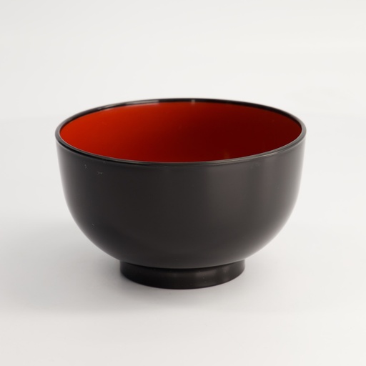 [4160] Lacquerware Bowl 13.3x8.3cm Black K310-1 10/120