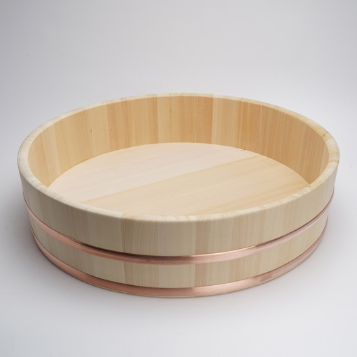 [4815] Wooden Sushi Hangiri w/Copper Hoop Japan Made 72x17.6cm YU-72 1/2