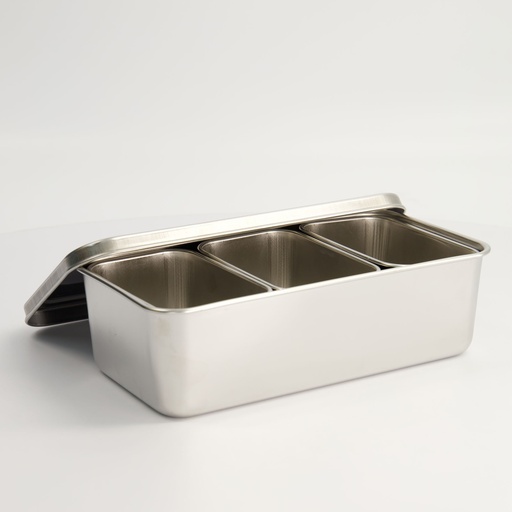[4854] Kitchen Seasoning Container Stainless Steel Japan Made  3pcs 21x11.5x6.5cm 66603/028002 1/10