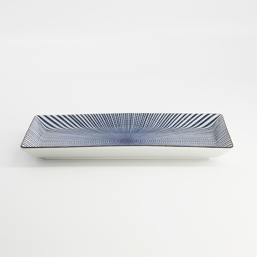 [2479] Sendan Blue Plate 23x11.5x2.5cm NT00202 (38121) 2479 6/48
