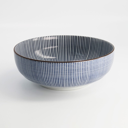 [2576] Sendan Blue Bowl 21.5x8cm 1850ml FK585/NS 2/12
