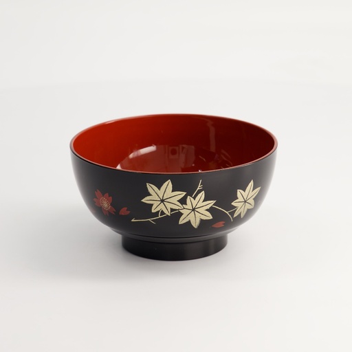 [4027] Lacquerware Bowl 11.5x6.5cm Black Y60/BM 10/400