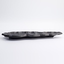 Rectangular Plate Cloud Shape 35.5x14.5x3cm Black E581-P-16014  1/30