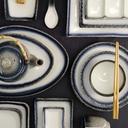 Tajimi Blue/White Bowl 23.3x8cm 1500ml E485-B-0124  1/12