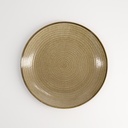 Waga Plate Grey 22x2.3cmh 17607 6/36