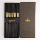 Chopstick Giftset/5 Square Black 8221 1/100