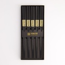 Chopstick Giftset/5 Square Black 8221 1/100