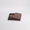 Chopstick Giftset/5 Hexagon Brown 8223B 21400 1/100