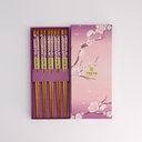 Chopstick Giftset/5 Purple Sakura 291A 21290 1/100
