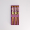 Chopstick Giftset/5 Purple Sakura 291A 21290 1/100