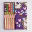 Chopstick Giftset/5 Dark Blue Sakura 2922A  21301 1/100