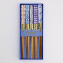 Chopstick Giftset/5 Blue Kasuri  2927A 21304 1/100