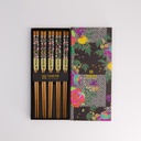 Chopstick Giftset/5 Cubes Black White  293A 21305 1/100