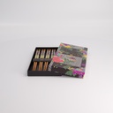 Chopstick Giftset/5 Cubes Black White  293A 21305 1/100