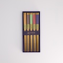 Chopstick Giftset/5 Colorful Circle  299A 21308 1/100