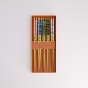 Chopstick Giftset/5 Orange Flower  2911A 21309 1/100