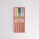 Chopstick Giftset/5 Wooden Pink Dragonfly  2914A 21312 1/100