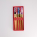 Chopstick Giftset/5 Flowers  2918A 21314 1/100