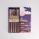Chopstick Giftset/5 Purple Temple  2923A 21315 1/100