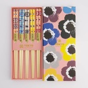 Chopstick Giftset/5 Pink Flowers  2925A 21316 1/100