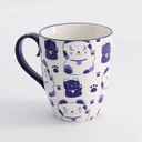 Kawaii Blue Maneko Mug W/Giftbox 8.5x10.2cm 340ml 21528 1/36