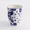 Kawaii Blue Maneko Mug W/Giftbox 8.5x10.2cm 340ml 21528 1/36
