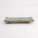 Mino Craft Rectangular Plate Wabi Uguisu 17.5x13x2.2cm FK-SW2301 6/36